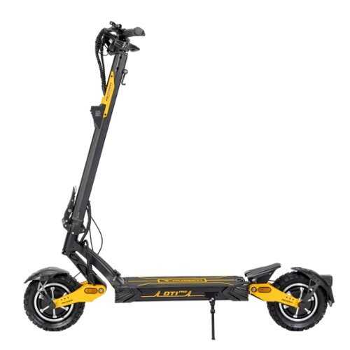 Rent to own Ausom - Leopard DT1 Pro Electric Scooter w/ 47 mi Operating Range & 41 mph Max Speed, 2x1000W Motors, 10"x3" Pneumatic Tires - Black & Yellow