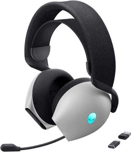 Rent to own Alienware - AW725H Tri Mode Wireless Gaming Headset for PC, Xbox X|S, Xbox One, PS5, PS4, Switch and Mobile - Lunar Light