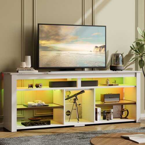 Rent to own Bestier - 63'' TV Cabinet Up to 70" - White