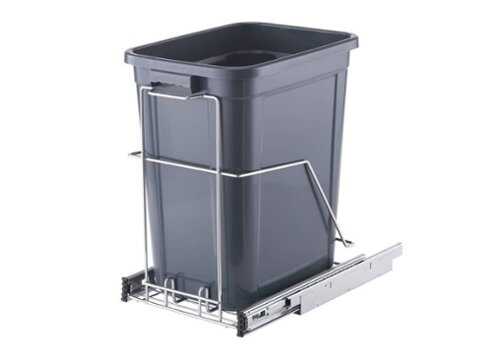 Rent to own TRINITY PRO® EcoStorage® | 25 Liter Sliding Trashcan | Chrome - Chrome