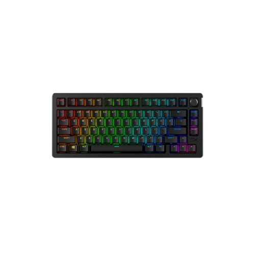 Rent to own HyperX - Alloy Rise 75 Wireless Mechanical Gaming Keyboard with RGB Lighting and Hot-Swappable Switches - Black