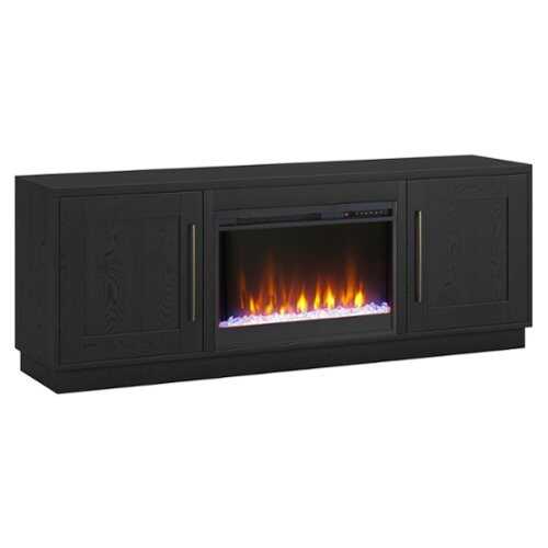 Rent to own Camden&Wells - Cove Crystal Fireplace TV Stand for Most TVs up to 75" - Obsidian