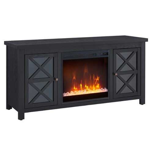 Rent to own Camden&Wells - Portland Crystal Fireplace TV Stand for Most TVs up to 55" - Obsidian