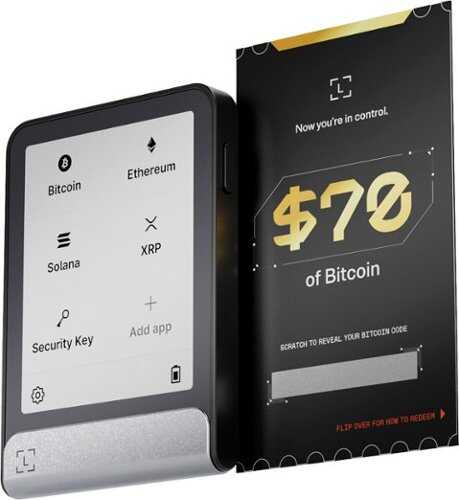 Rent to own Ledger - Flex Crypto Hardware Wallet with $70 of Bitcoin - E Ink Touch Screen - Bluetooth - Graphite