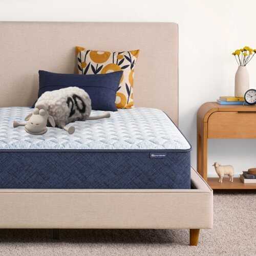 Rent to own Serta Sleep to Go 11" Hybrid Firm Mattress in a Box -Full - Light Blue