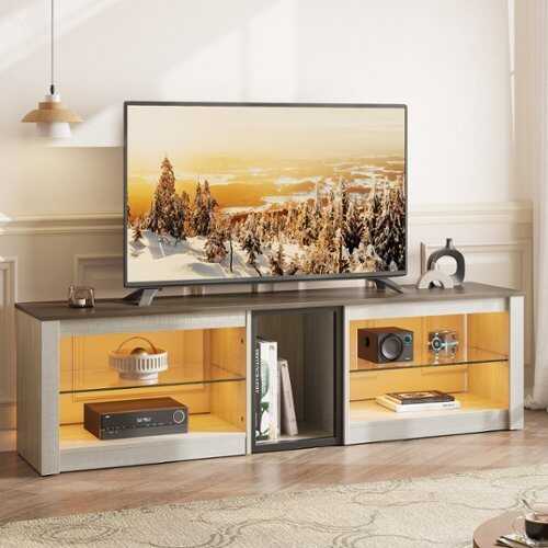 Rent to own Bestier - TV Stand for TVs Up to 70" - Bright White