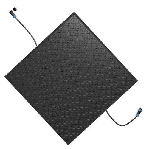 Rent to own Costway - 30" x 30" Heated Snow Melting Mat with 3 in/h Speed Non-Slip Rubber for Walkway - Black