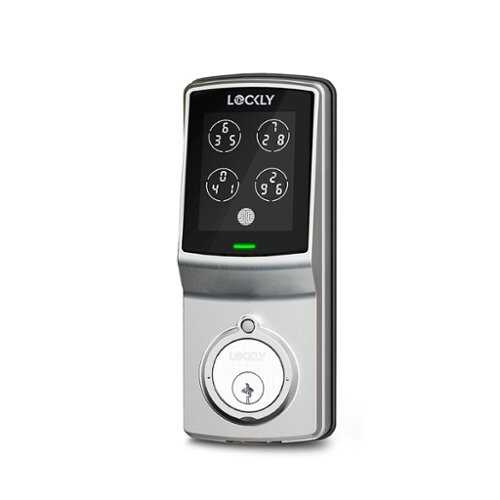 Rent to own Lockly - Model 7S Deadbolt Smart Lock with Touchscreen/Key Access/Auto Lock/Bluetooth App Control - Satin Nickel