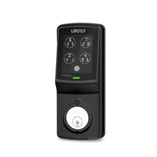 Rent to own Lockly - Model 7S Deadbolt Smart Lock with Touchscreen/Key Access/Auto Lock/Bluetooth App Control - Matte Black