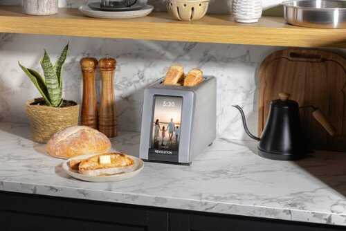 Rent to own Revolution Cooking - 2-Slice InstaGLO R180 Connect Plus Toaster - Stainless Steel