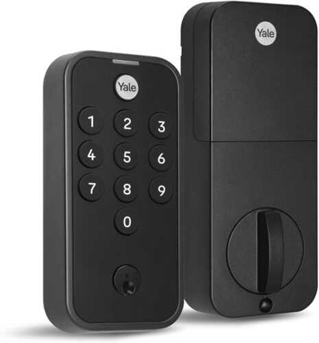 Rent to own Yale - Code Keypad Deadbolt - Black Suede