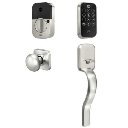 Rent to own Yale - Assure Lock 2 Touch with Wi-Fi and Ridgefield Handle - Satin Nickel