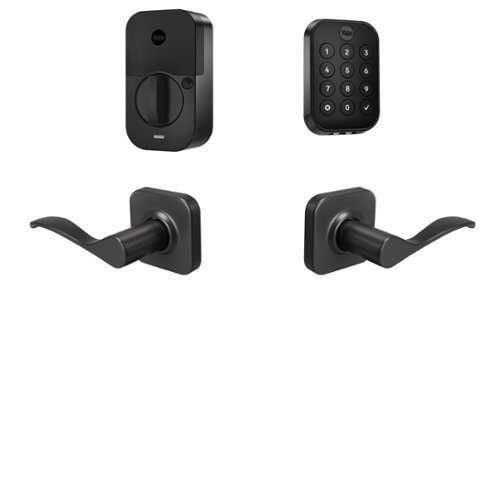 Rent to own Yale - Assure Lock 2 Touch Key-Free Keypad with Wi-Fi and Norwood Lever - Black Suede