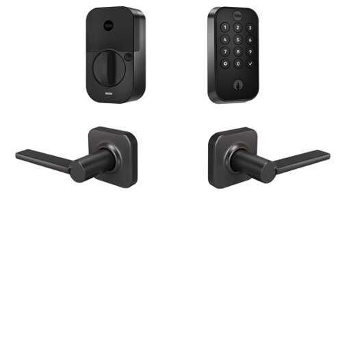 Rent to own Yale - Assure Lock 2 Touch Keypad with Wi-Fi and Valdosta Lever - Black Suede