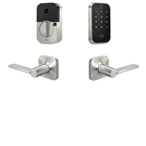 Rent to own Yale - Assure Lock 2 Touch Keypad with Wi-Fi and Valdosta Lever - Satin Nickel