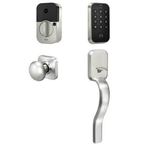 Rent to own Yale - Assure Lock 2 Touch Keypad with Wi-Fi and Ridgefield Handleset - Satin Nickel