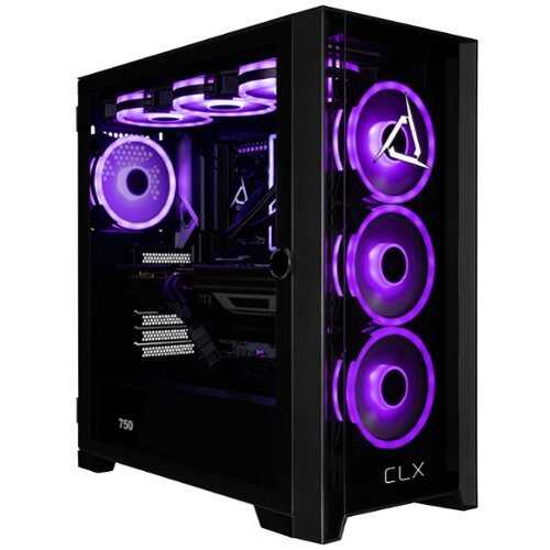 Rent to own CLX - SET Gaming Desktop - AMD Ryzen 7 9800X3D - 32GB DDR5 5600 Memory - GeForce RTX 4070 SUPER - 1TB NVMe M.2 SSD - 4TB HDD - Black