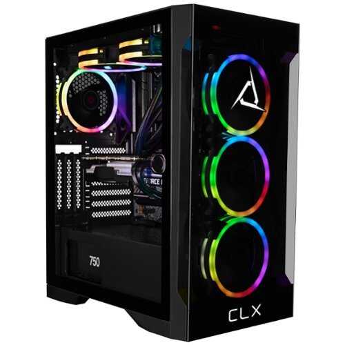 Rent to own CLX - SET Gaming Desktop - AMD Ryzen 7 9800X3D - 32GB DDR5 5600 Memory - GeForce RTX 4070 - 1TB NVMe M.2 SSD - Black