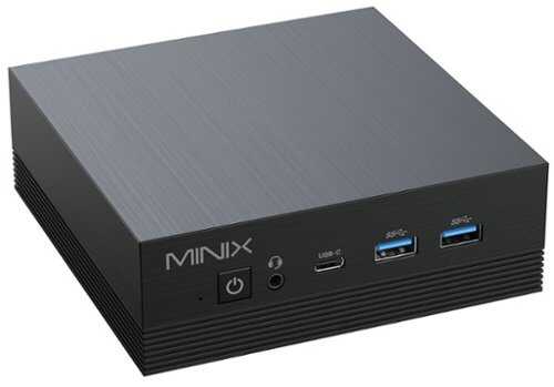 Rent to own MINIX - Z100-Aero Fanless Mini PC, Intel 12th Gen N100, 16GB DDR4, 512GB PCIe Gen3 x 1 NVMe SSD Windows 11 Pro Desktop Computer - Black