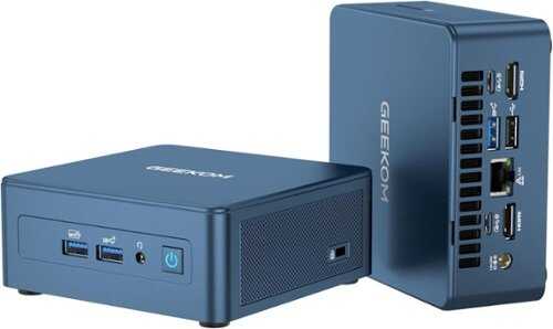 Rent to own Geekom - IT13 Mini PC, Intel 13th Gen i9-13900H, 32GB DDR4, 2TB PCIe Gen 4 SSD Windows 11 Pro Support Wi-Fi 6E/BT 5.2/USB 4.0/8K - Blue