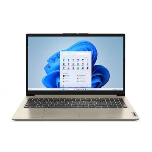 Rent to own Lenovo - Ideapad 1 15.6" HD Laptop - Intel Celeron N4500 - 4GB Memory - 128GB eMMC - Sand