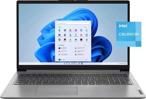 Rent to own Lenovo - Ideapad 1 15.6" HD Laptop - Intel Celeron N4500 - 4GB Memory - 128GB eMMC - Cloud Grey