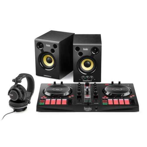 Rent to own Hercules - DJ Essentials Kit – All-in-One Kit to Learn to DJ – Software and Tutorials Included - Black