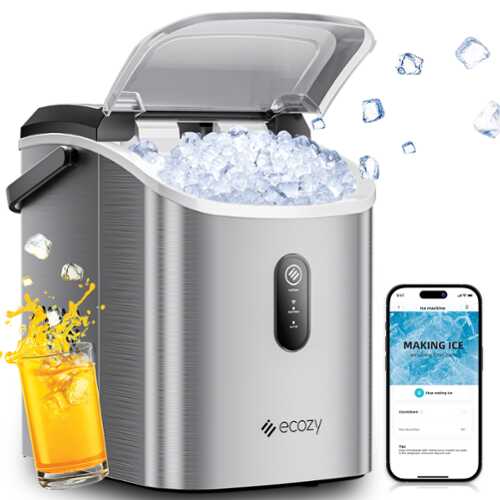 Rent to own ecozy 33lb. Smart Nugget Countertop Ice Maker with Voice Control