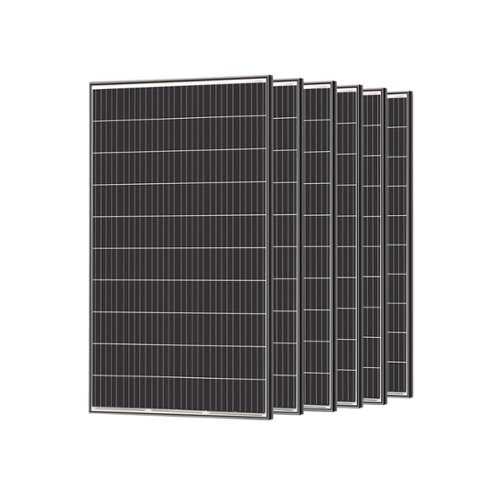 Rent to own Renogy 6pcs 320W Solar Panel 24V Monocrystalline On/Off Grid 1920W for RV Farm Home Rooftop Residential Commercial House - Black