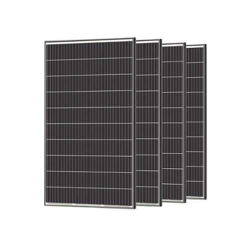 Rent to own Renogy 4pcs 320W Solar Panel 24V Monocrystalline On/Off Grid 1280W for RV Farm Home Rooftop Residential Commercial House - Black