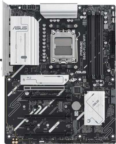 Rent to own ASUS - PRIME B840-PLUS WIFI (Socket AM5) AMD B840 ATX DDR5 Wi-Fi 6E Motherboard - White