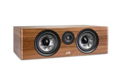 Rent to own Polk Audio - Polk Reserve Series R400 Large Center Channel Loudspeaker, New 1" Pinnacle Ring Tweeter & Dual 6.5" Turbine Cone Woofers - Brown