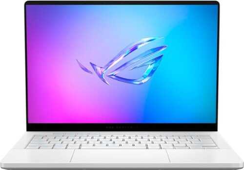 Rent to own ASUS - ROG Zephyrus G14 14" OLED 3K 120Hz Gaming Laptop - AMD Ryzen AI 9 HX - 32GB RAM - NVIDIA GeForce RTX 5080 - 2TB SSD - Platinum White