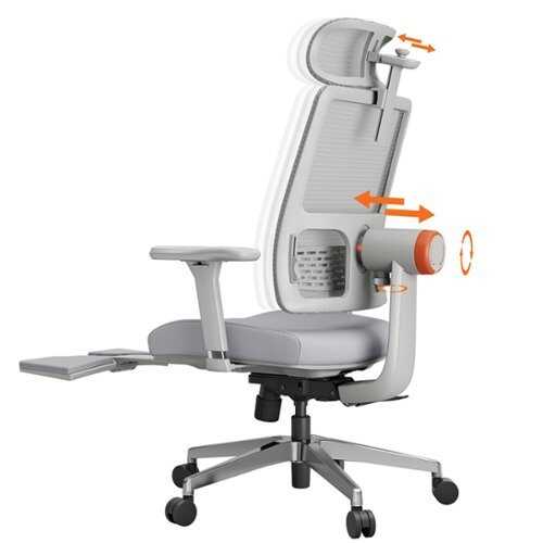 Rent to own Newtral - Magic H Ergonomic Office Chair with Auto-following Lumbar Support - Gray