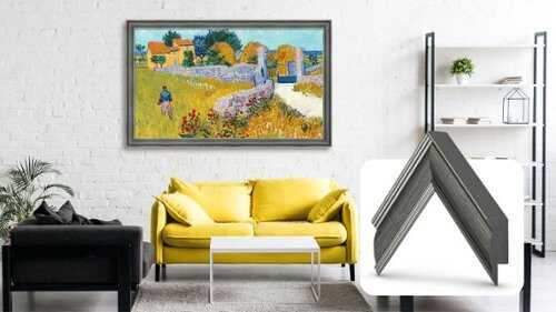 Rent to own Deco TV Frames - 65" Slim Bezel for Samsung The Frame TV - Industrial Iron
