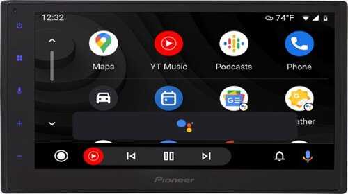 Rent to own Pioneer - 6.8" Apple CarPlay/Android Auto Bluetooth Digital Media (DM) Receiver with backup camera input - Black
