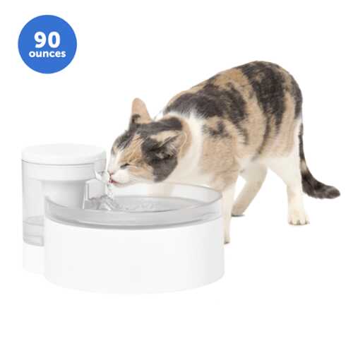 Rent to own PetSafe - PetSafe® Outlast™ 90 oz Pumpless Pet Fountain - White