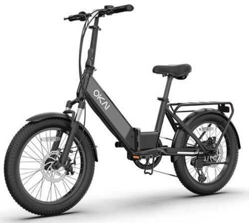 Rent to own OKAI - FlexMov EBF10 Foldable Electric Bike w/ 59 Miles Max Operating Range & 20 MPH Max Speed - Black