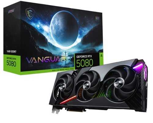 Rent to own MSI - NVIDIA GeForce RTX 5080 16G VANGUARD SOC 16GB GDDR7 PCI Express Gen 5 Graphics Card - Black