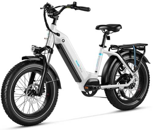 Rent to own Magicycle - Ocelot Pro Electric Bike 750W/Peak 1500W Motor w/ 100 mi Max Operating Range & 28 mph Max Speed Shimano 7 Speed - Pearl White