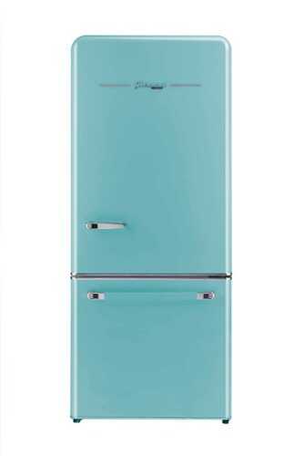 Rent to own Unique Appliances - Classic Retro 30 in 17.7 cu. ft. Frost Free Retro Bottom Freezer Refrigerator - Ocean Mist Turquoise