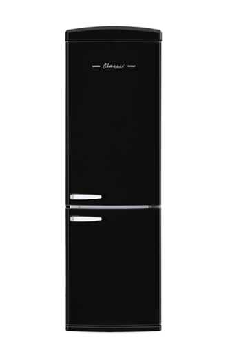Rent to own Unique Appliances - Classic Retro 23.6 in 11.7 cu. ft. Frost Free Retro Bottom Freezer Refrigerator - Midnight Black
