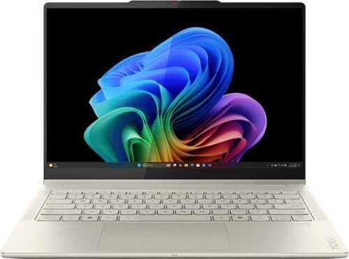 Rent to own Lenovo - Yoga 7 2-in-1 - Copilot+ PC - 14" 2K OLED Touchscreen Laptop  - AMD Ryzen AI 5 340 - 16GB Memory - 512GB SSD - Seashell