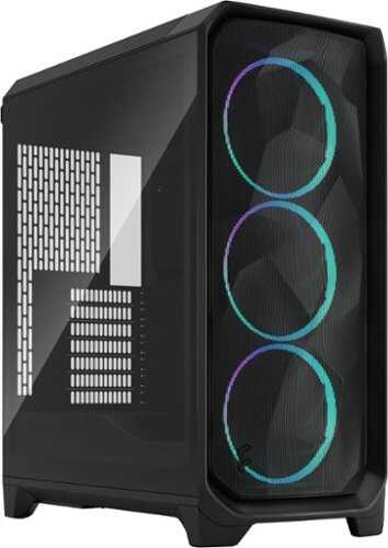 Rent to own Fractal Design - Meshify 3 RGB ATX mATX Black Chassis with Light Tinted TG Side Panel Mid-Tower PC Case - Black