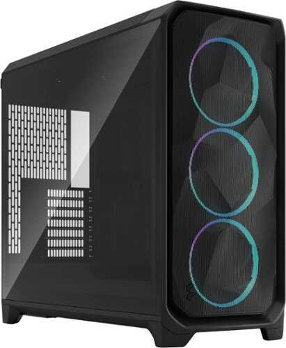 Rent to own Fractal Design - Meshify 3 XL RGB E-ATX Black Chassis with Light Tinted TG Side Panel Full Tower PC Case - Black