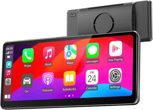 Rent to own MINIX - CP89-HD 60fps Portable Wireless Carplay Car Stereo & Android Auto, 8.9-inch 1920*720p HD Touchscreen, Magnetic Suction - Black