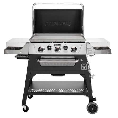 Rent to own Cuisinart - 28" Outdoor Griddler™ - 2-in-1 Griddle & Broiler - Black/Stainless Steel
