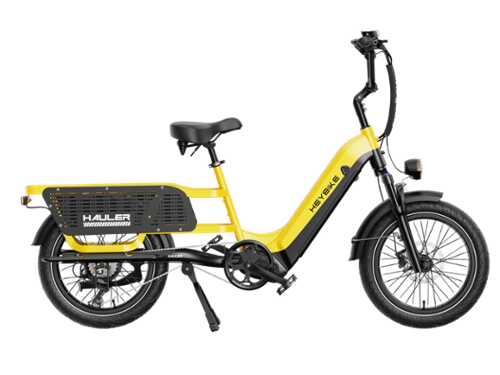 Rent to own Heybike - Heybike-Hauler Cargo Ebike w/45mi Max Operating Range 28 mph Max Speed 440lbs Max Load -Single Battery - Yellow