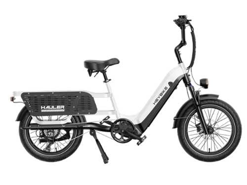 Rent to own Heybike - Heybike-Hauler Cargo Ebike w/45mi Max Operating Range 28 mph Max Speed 440lbs Max Load -Single Battery - White