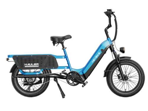 Rent to own Heybike - Heybike-Hauler Cargo Ebike w/45mi Max Operating Range 28 mph Max Speed 440lbs Max Load -Single Battery - Blue